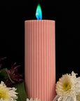 Aurora LUX Ribbed Pillar Candle - Avauré