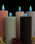 Aurora LUX Ribbed Pillar Candle - Avauré