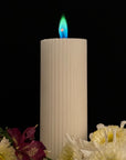 Aurora LUX Ribbed Pillar Candle - Avauré