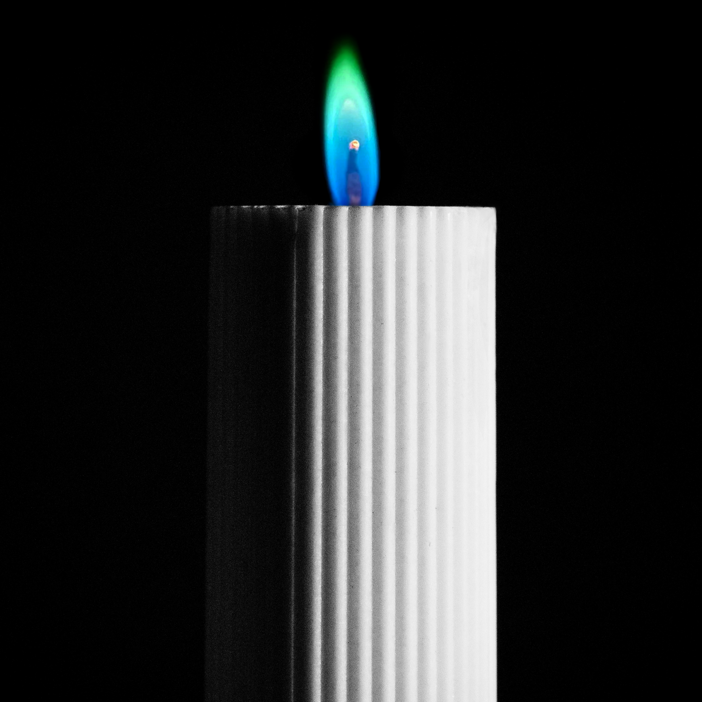 Aurora LUX Ribbed Pillar Candle