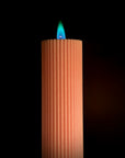 Aurora LUX Ribbed Pillar Candle