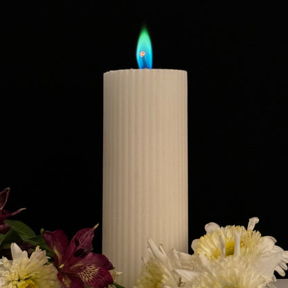 Aurora LUX Ribbed Pillar Candle - Avauré