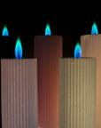 Aurora LUX Ribbed Pillar Candle